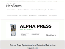 Tablet Screenshot of neo-farms.com